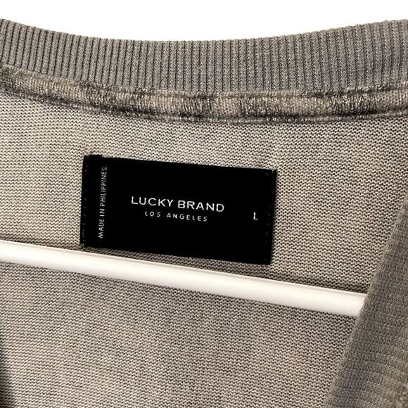 Lucky Brand cheetah print long sleeved top sweater soft comfortable casual - Picture 4 of 5